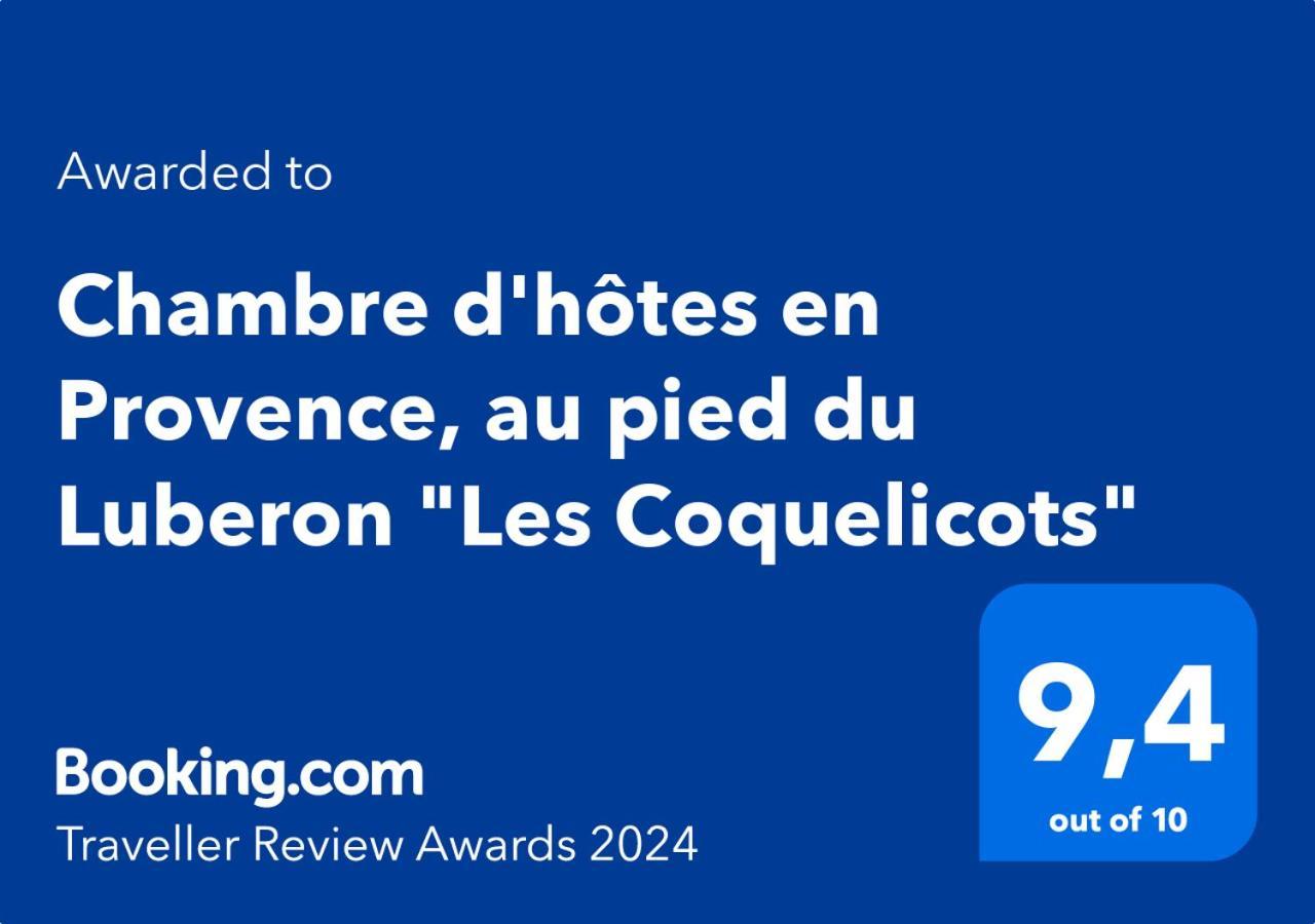 La Tour-dʼAigues Chambre D Hotes En Provence, Au Pied Du Luberon, Les Coquelicots מראה חיצוני תמונה